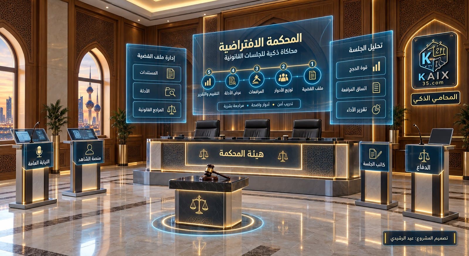 قاعة المحكمة الافتراضية